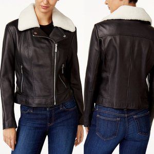 NWT Michael Kors leather moto jacket